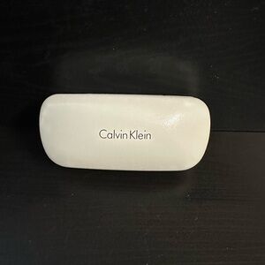 Calvin Klein Cream Glasses Case